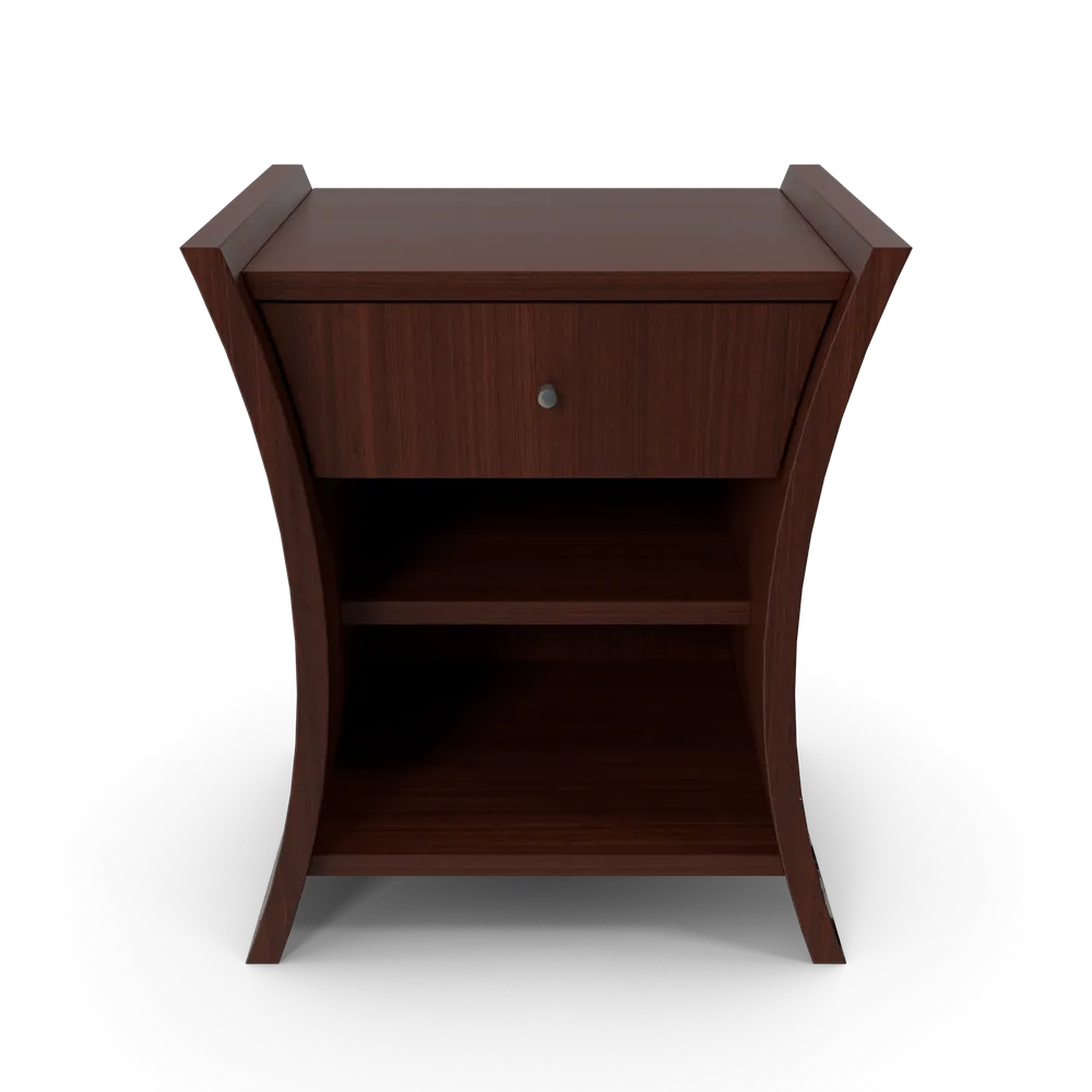 Bedside Table African Cherry